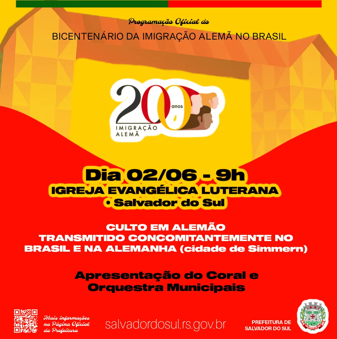 Brasil e Alemanha juntos em celebrao religiosa