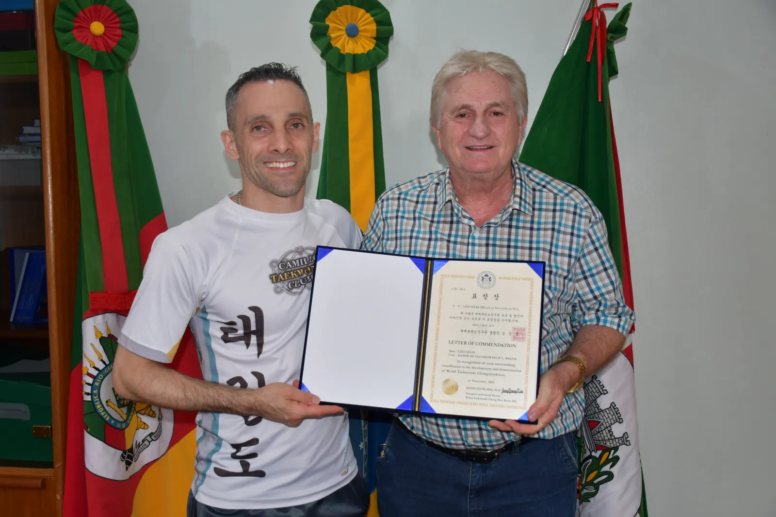 Camillo conquista ttulo de Gro Mestre no Taekwondo