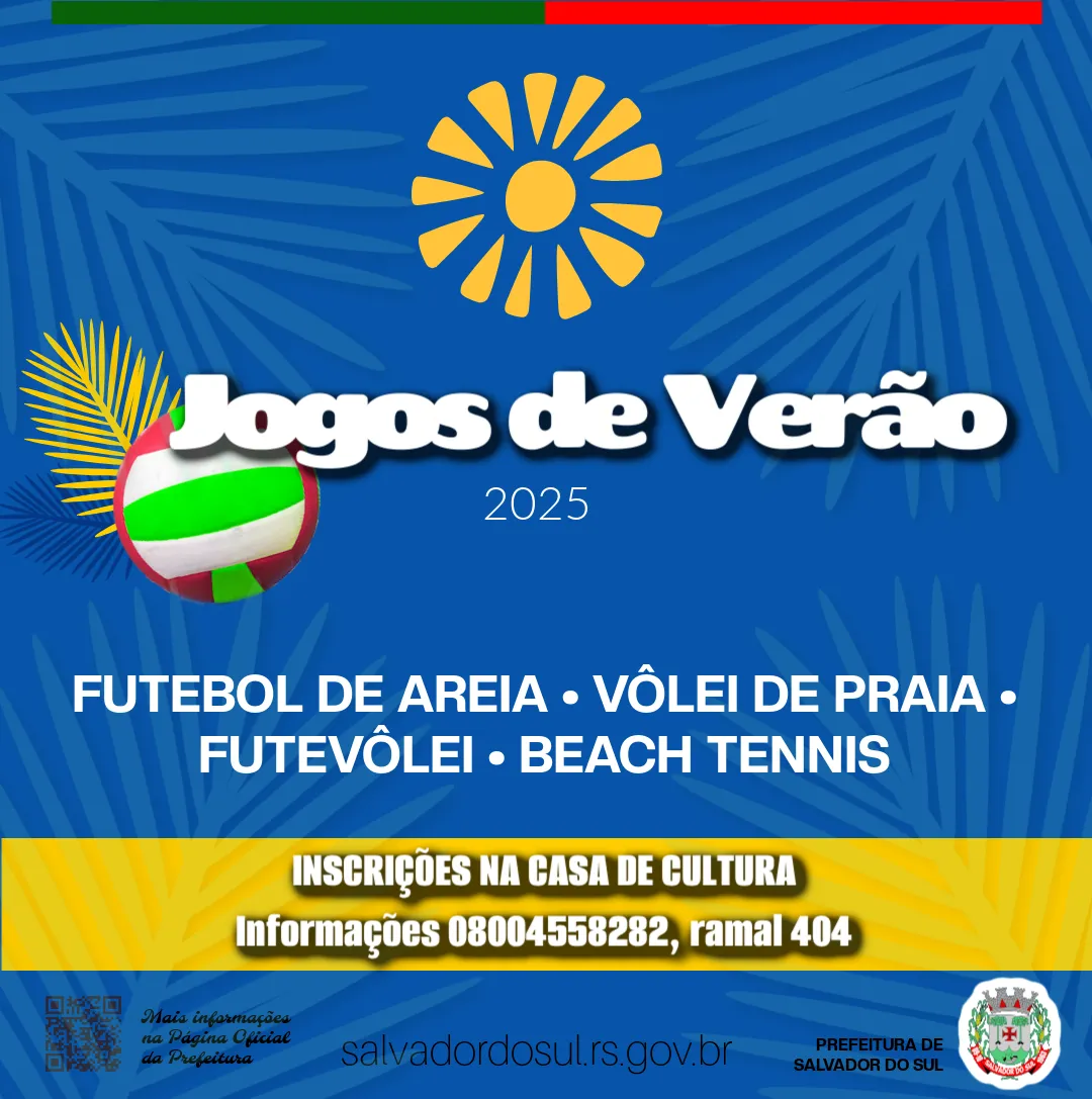 Inscries para os Jogos de Vero 2025 de Salvador do Sul 