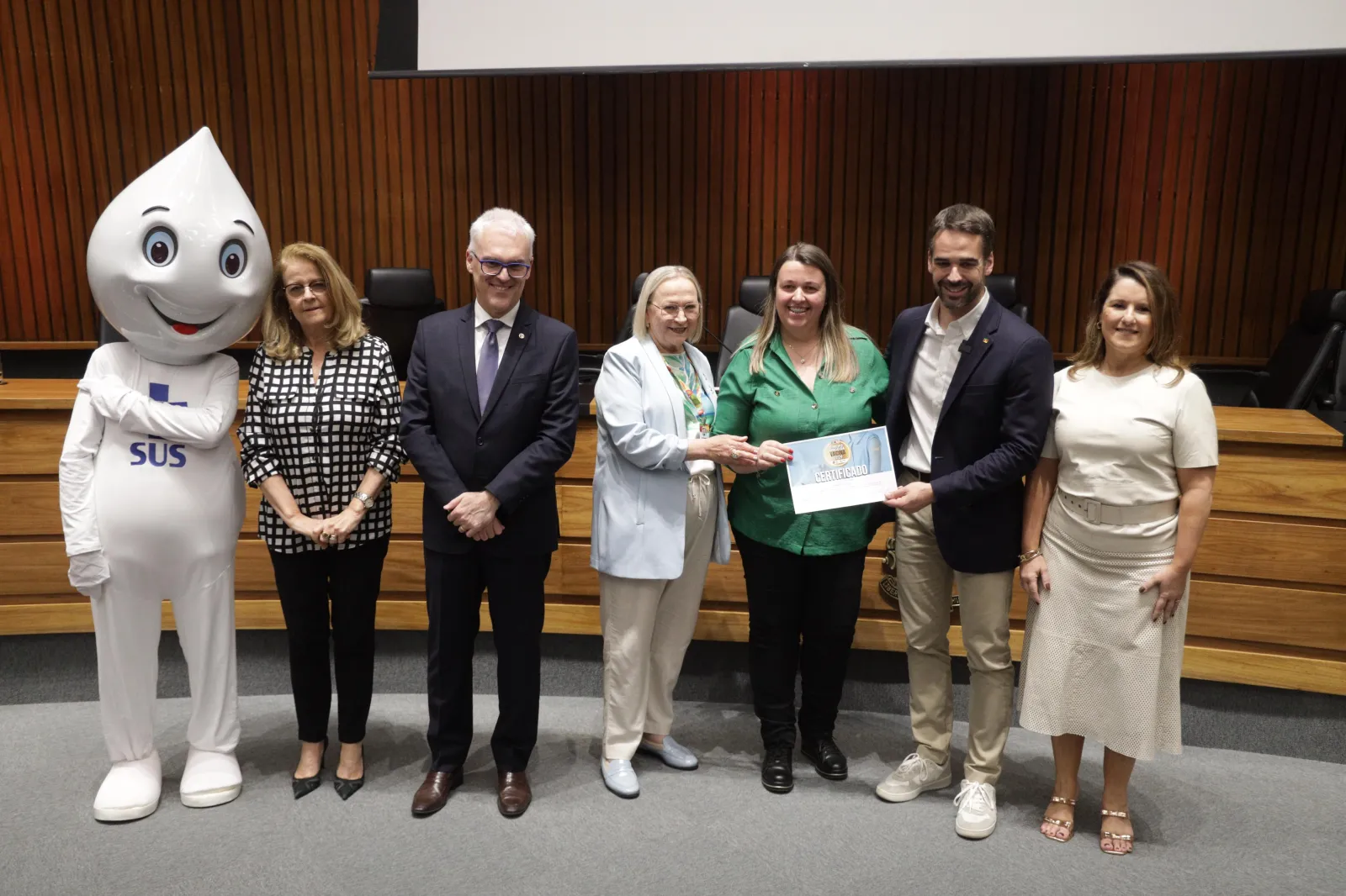 Salvador do Sul recebe selo ouro de Municpio Amigo da Vacina